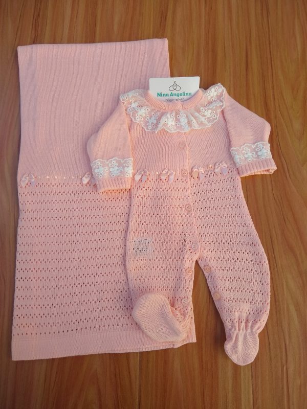 Saída de maternidade em tricot Emily