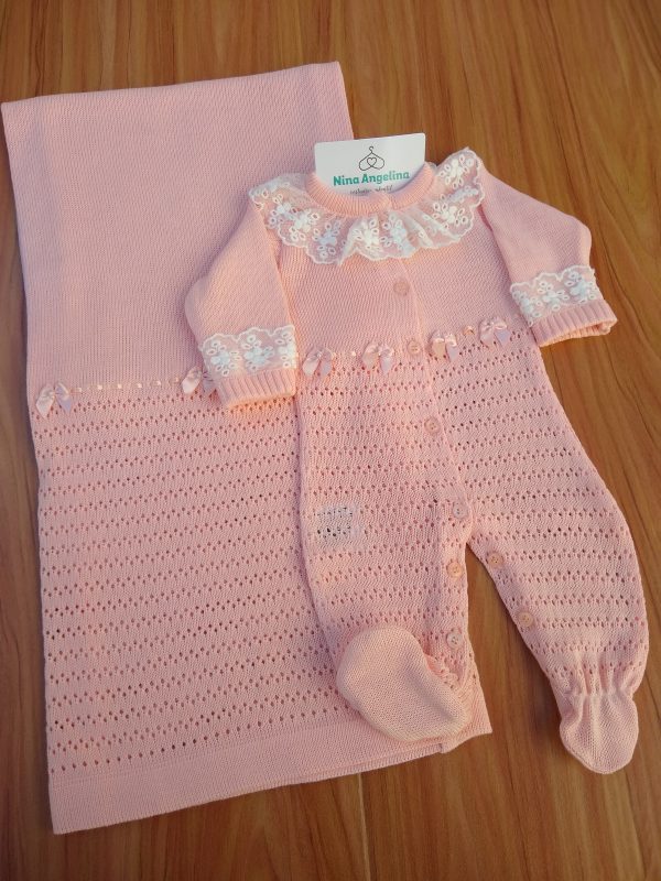 Saída de maternidade em tricot Emily