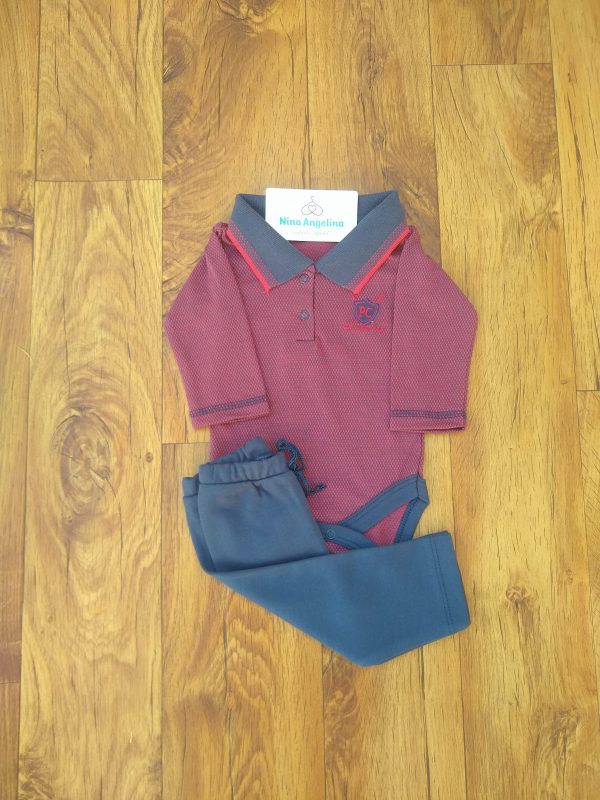 Conjunto Body Pólo e Calça Saruel.