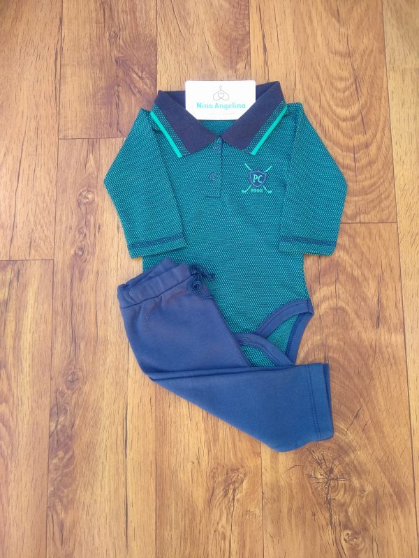 Conjunto Body Pólo e Calça Saruel.