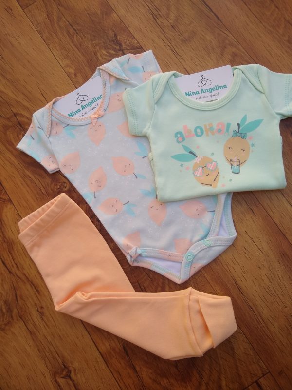 Conjunto 2 bodies e culote Aloha