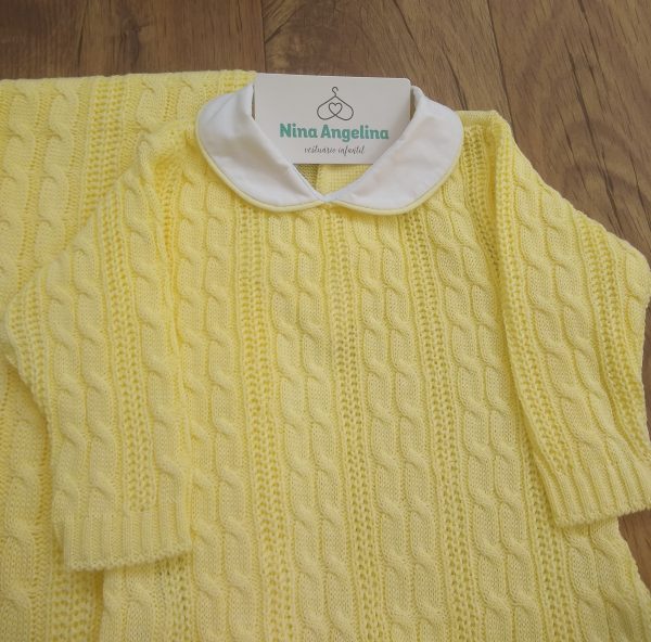 Saída de maternidade em tricot Verona- Unissex