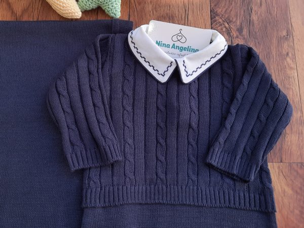 Saída de maternidade em tricot Richard