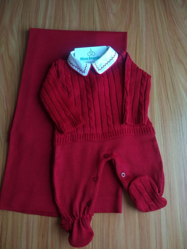 Saída de maternidade em tricot Richard