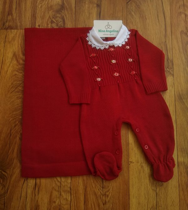 Saída de maternidade em tricot Ana Carolina