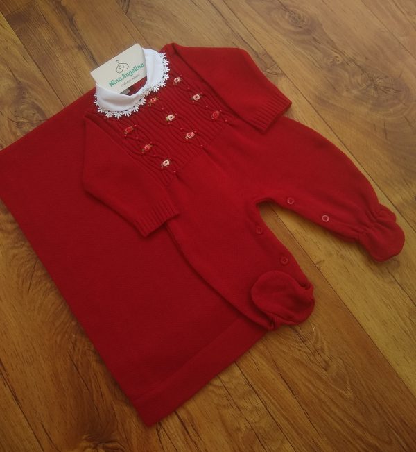 Saída de maternidade em tricot Ana Carolina