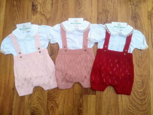 Macacão Curto Romper Tricot com Body