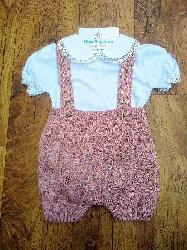 Macacão Curto Romper Tricot com Body