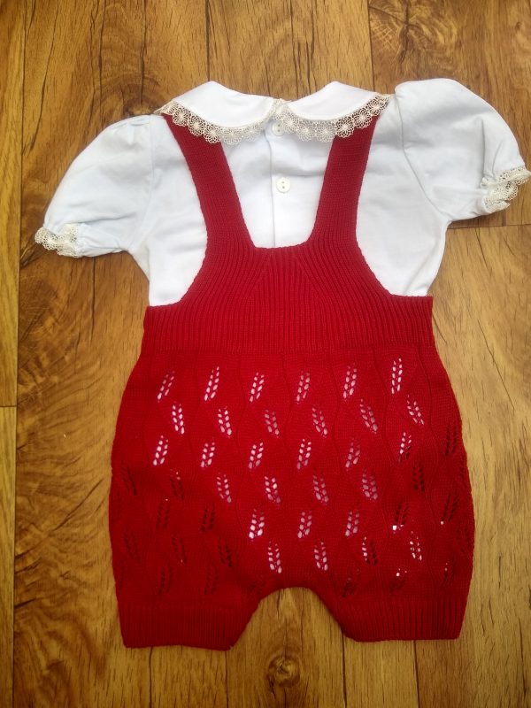 Macacão Curto Romper Tricot com Body