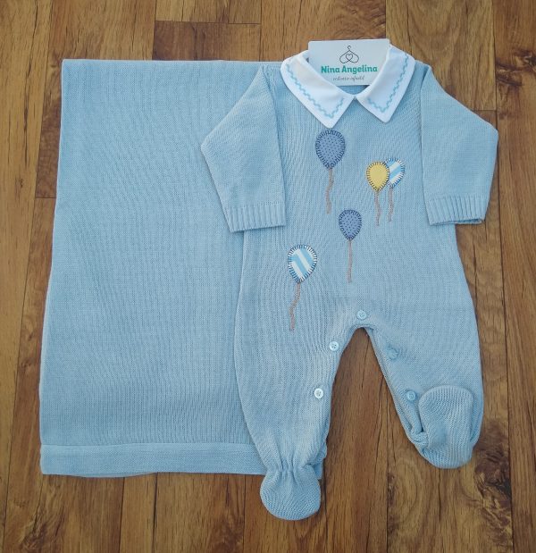 Saída de maternidade em tricot Bernardo