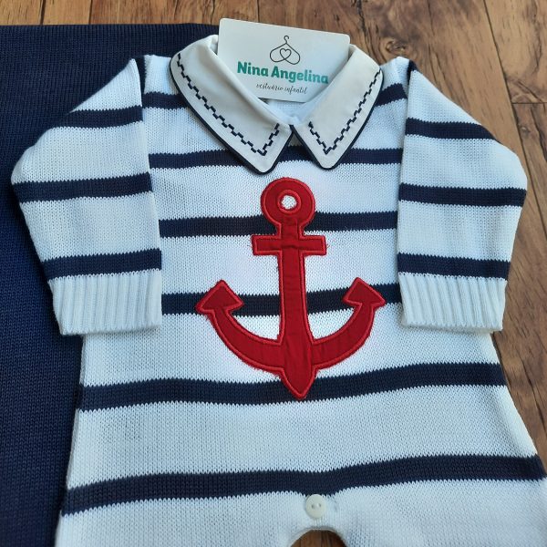 Saída de maternidade em Tricot Âncora