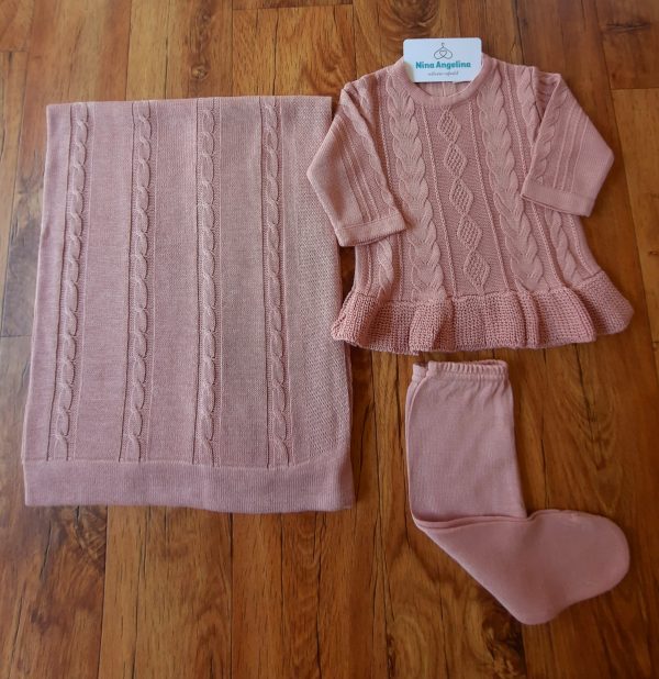 Saída de maternidade em tricot Vestido Aurora