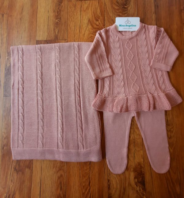 Saída de maternidade em tricot Vestido Aurora
