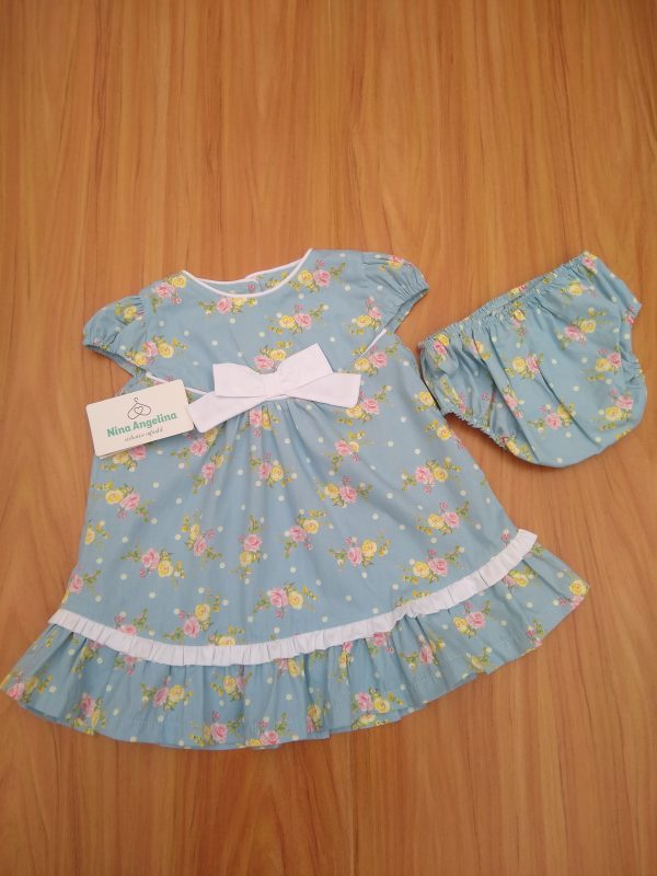 Vestido em algodão Soltinho, com calcinha - Vintage