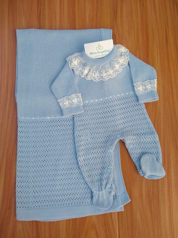 Saída de maternidade em tricot Louise