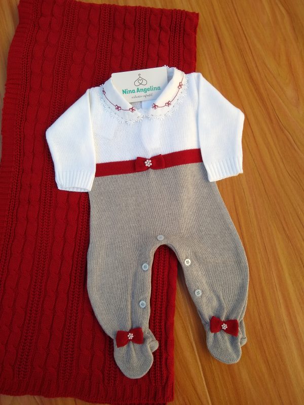 Saída de maternidade em tricot Alícia
