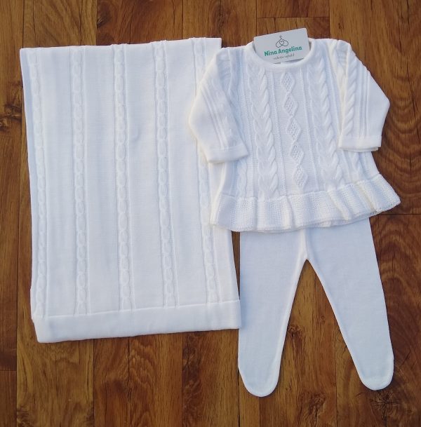 Saída de maternidade em tricot Vestido Aurora