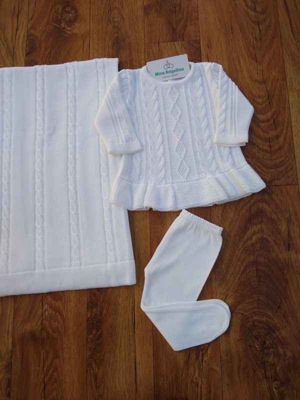 Saída de maternidade em tricot Vestido Aurora