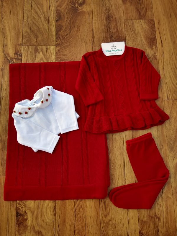 Saída de maternidade em tricot Vestido Aurora