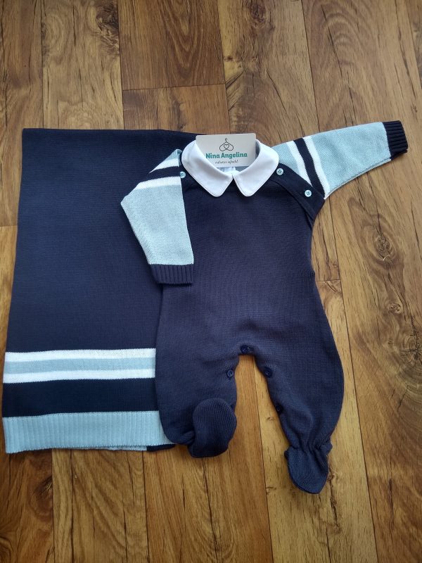 Saída de maternidade em tricot Noah