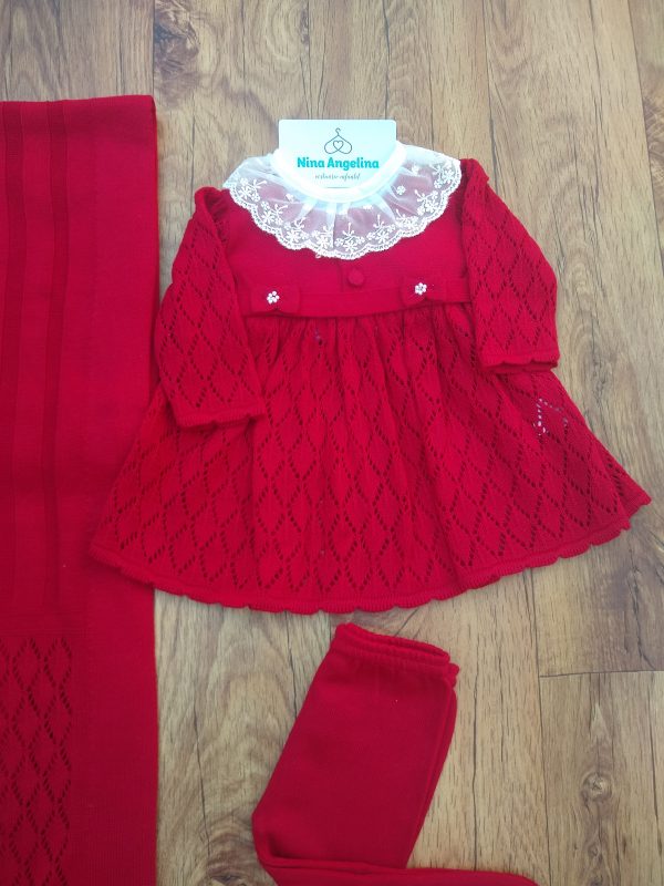 Saída de maternidade em tricot Vestido Milena