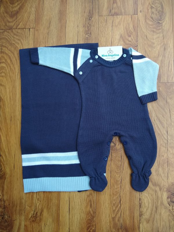Saída de maternidade em tricot Noah