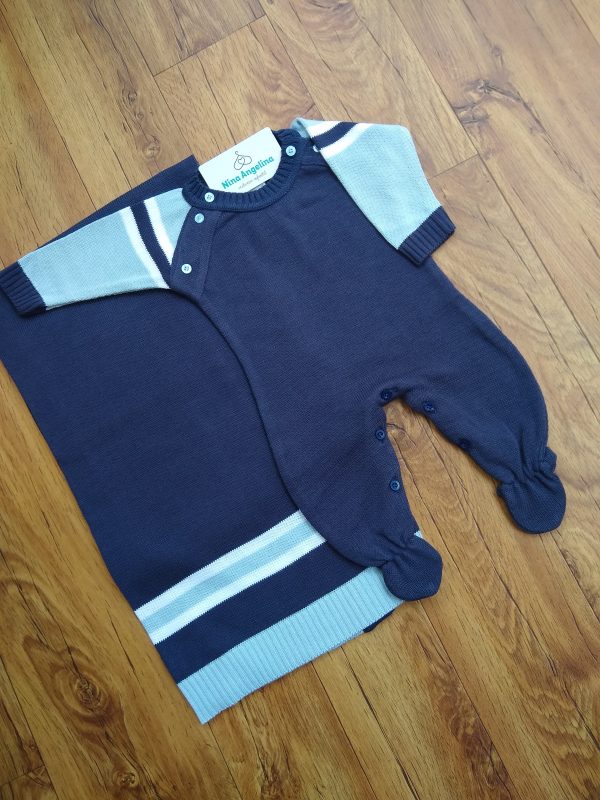 Saída de maternidade em tricot Noah