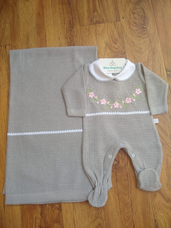 Saída de maternidade em tricot Fiorella