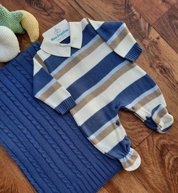 Saída de maternidade em tricot Bruno