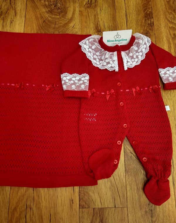 Saída de maternidade em tricot Emily
