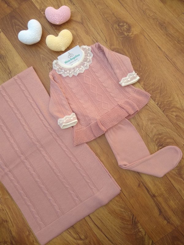Saída de maternidade em tricot Vestido Aurora