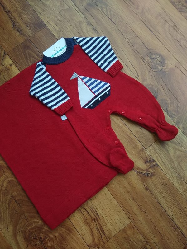 Saída de maternidade em tricot Navio