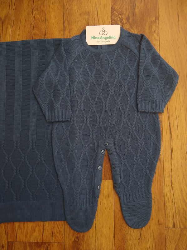 Saída de maternidade em tricot Rede