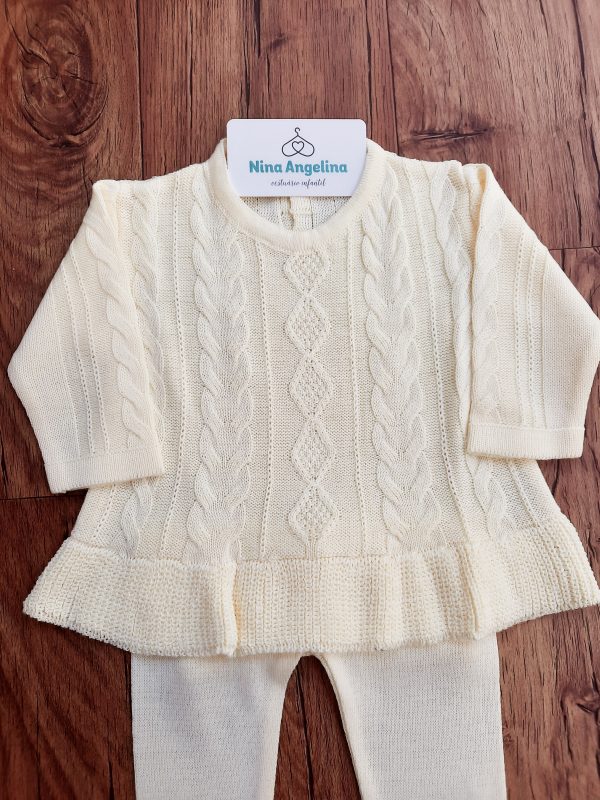 Vestido em tricot com legging Aurora