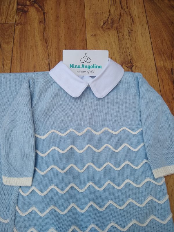 Saída de maternidade em tricot Waves- Unissex