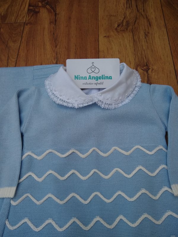 Saída de maternidade em tricot Waves- Unissex
