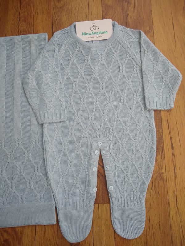 Saída de maternidade em tricot Rede