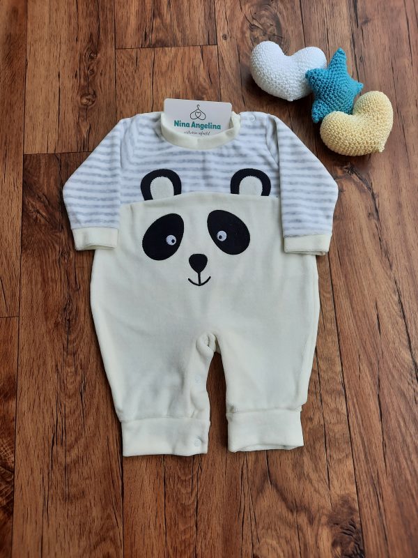 Macacão em Plush Pandinha