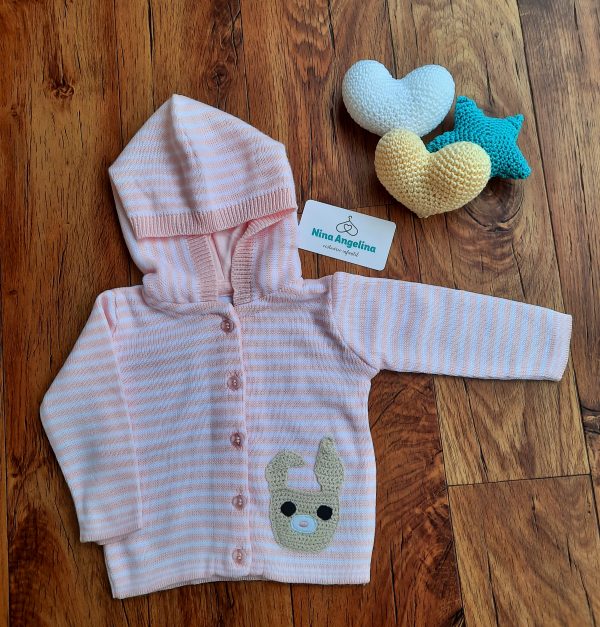 Casaco Tricot com capuz- Bunny
