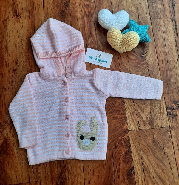 Casaco Tricot com capuz- Bunny