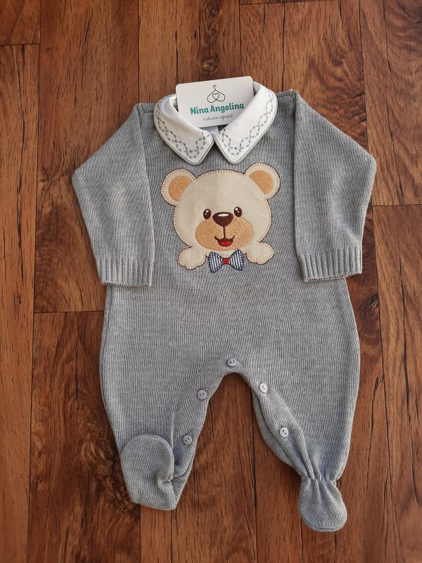 Macacão em Tricot Urso