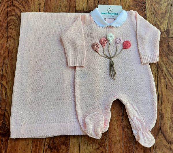Saída de maternidade em tricot Brenda