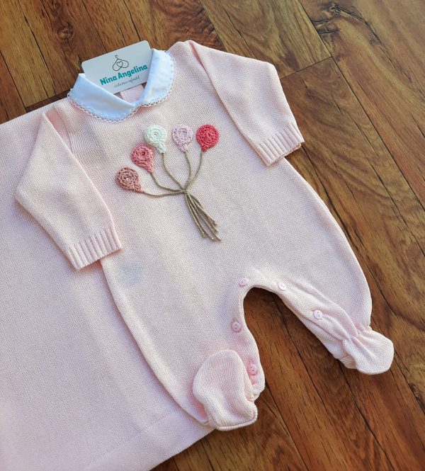 Saída de maternidade em tricot Brenda