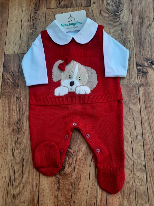 Macacão Salopete em tricot com body Milly