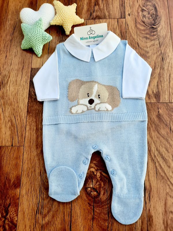 Macacão Salopete em tricot com body Milly
