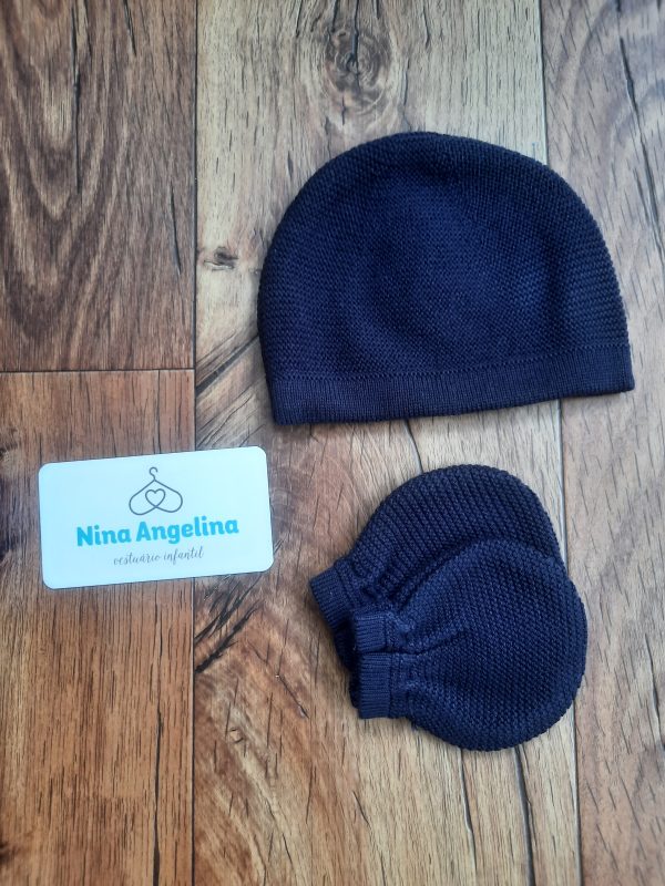 Kit Touca e Luva em Tricot Aros