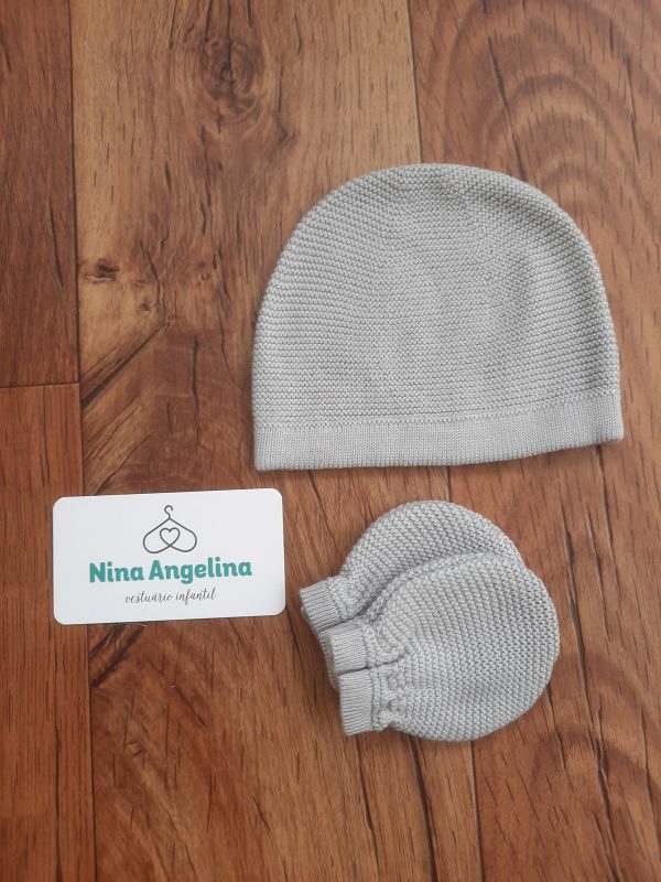 Kit Touca e Luva em Tricot Aros