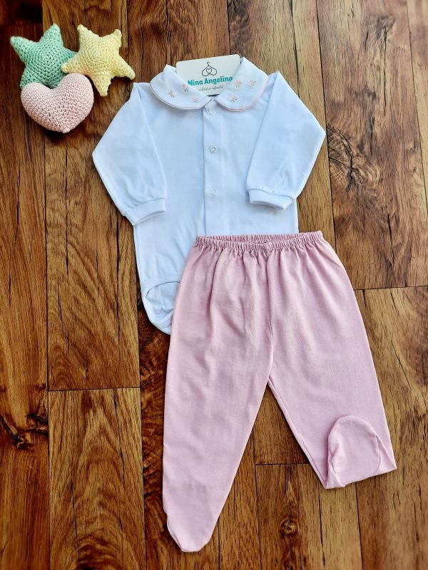 Conjunto Body e Calça- Roses