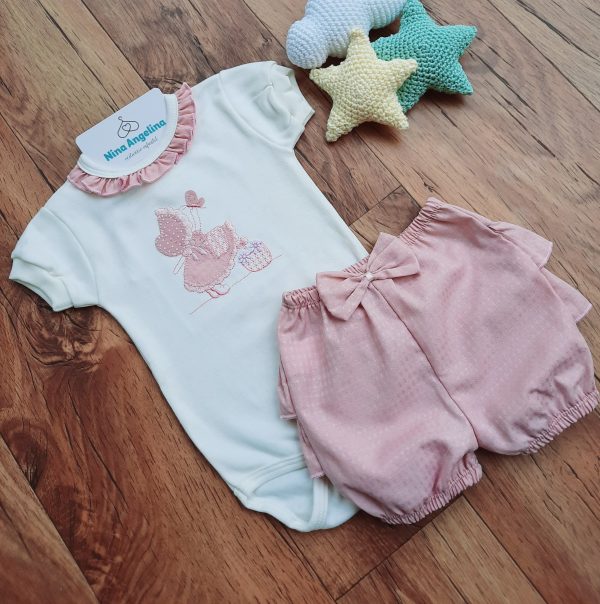 Conjunto Body e Shorts Camponesa