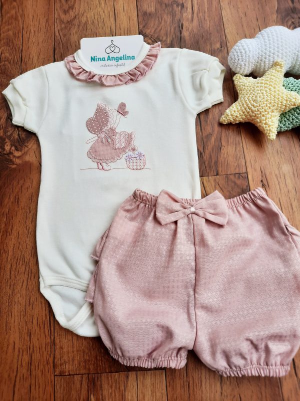 Conjunto Body e Shorts Camponesa